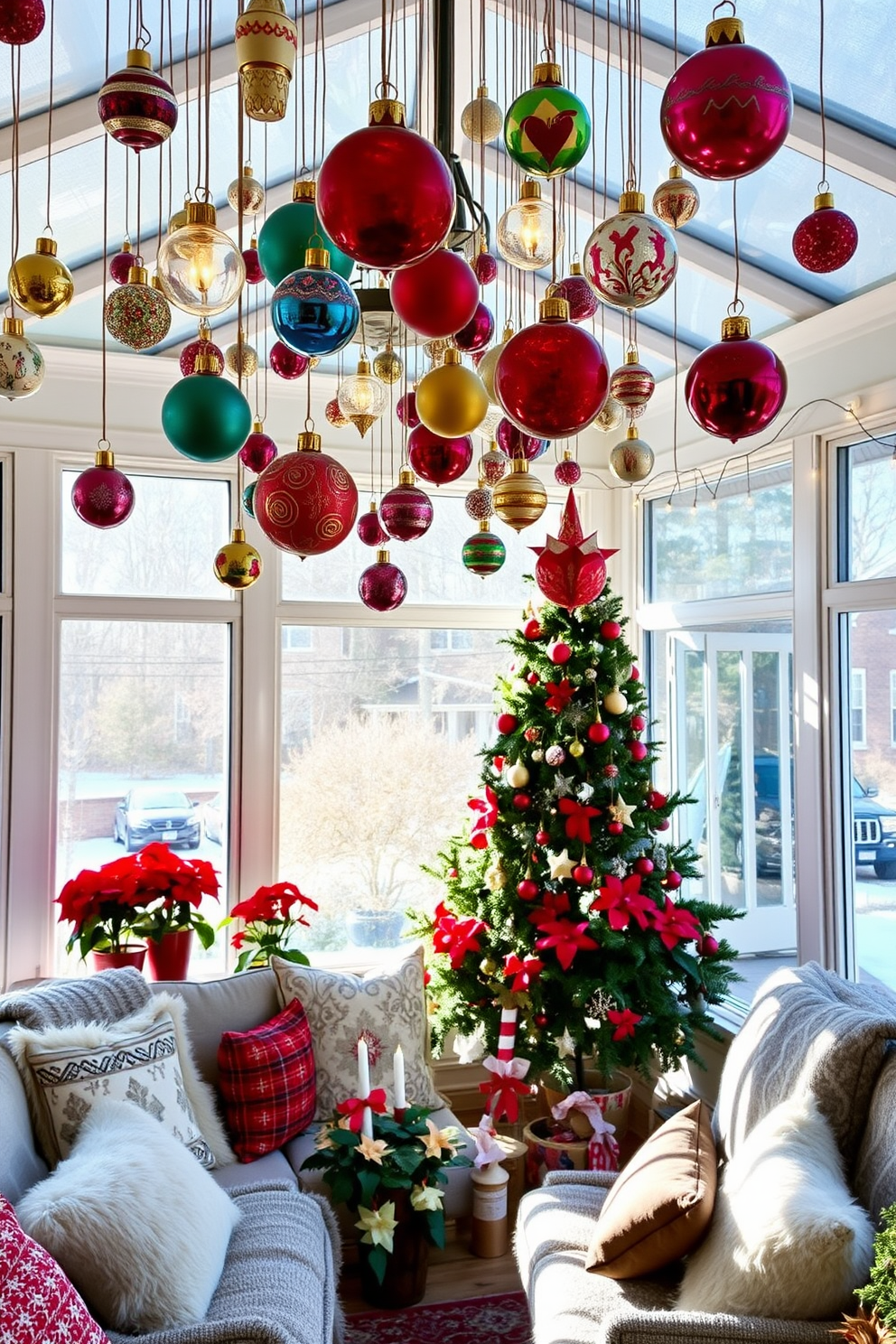 Sunroom Christmas Decorating Ideas 19