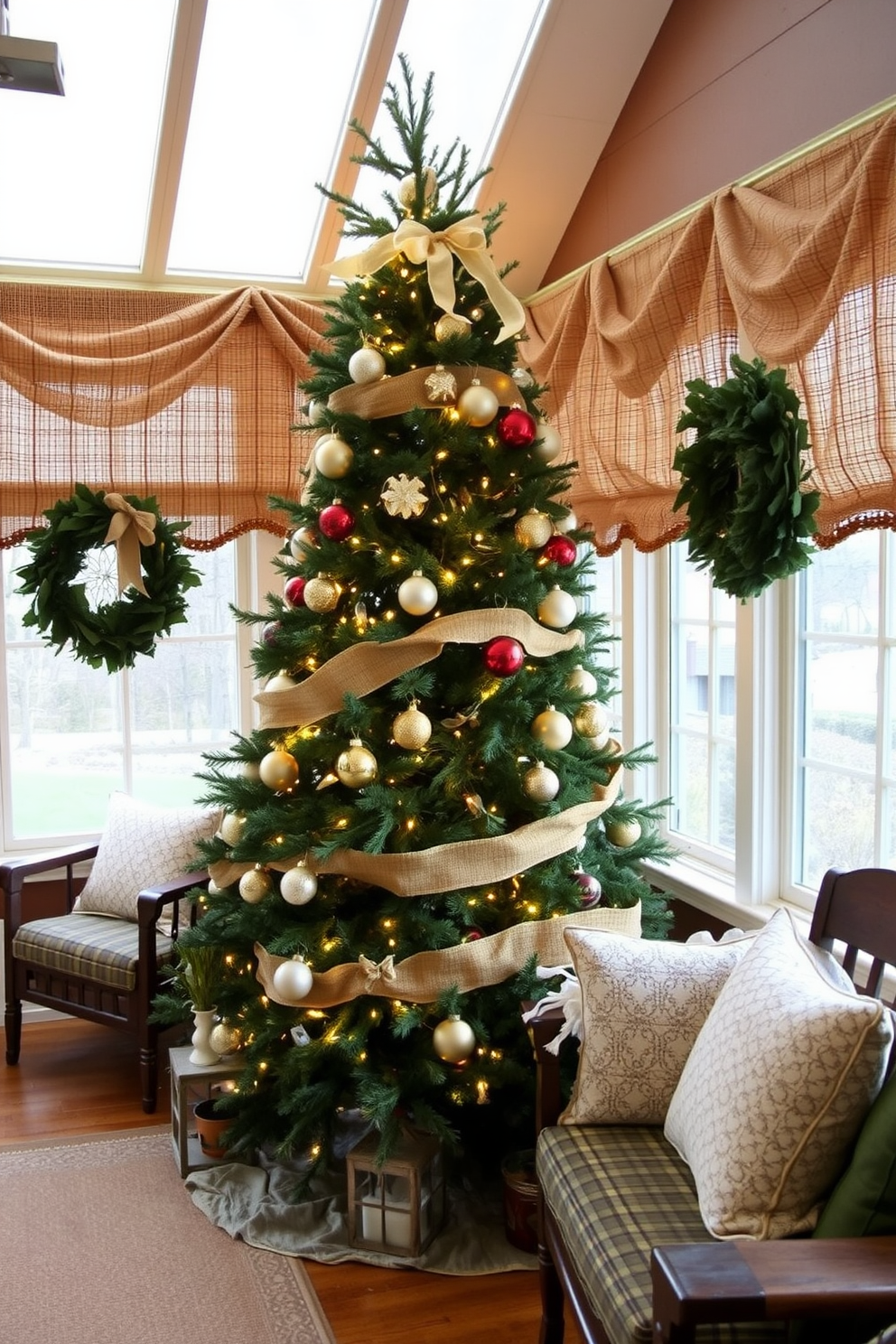 Sunroom Christmas Decorating Ideas 22