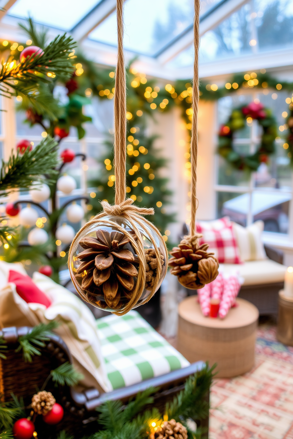 Sunroom Christmas Decorating Ideas 26