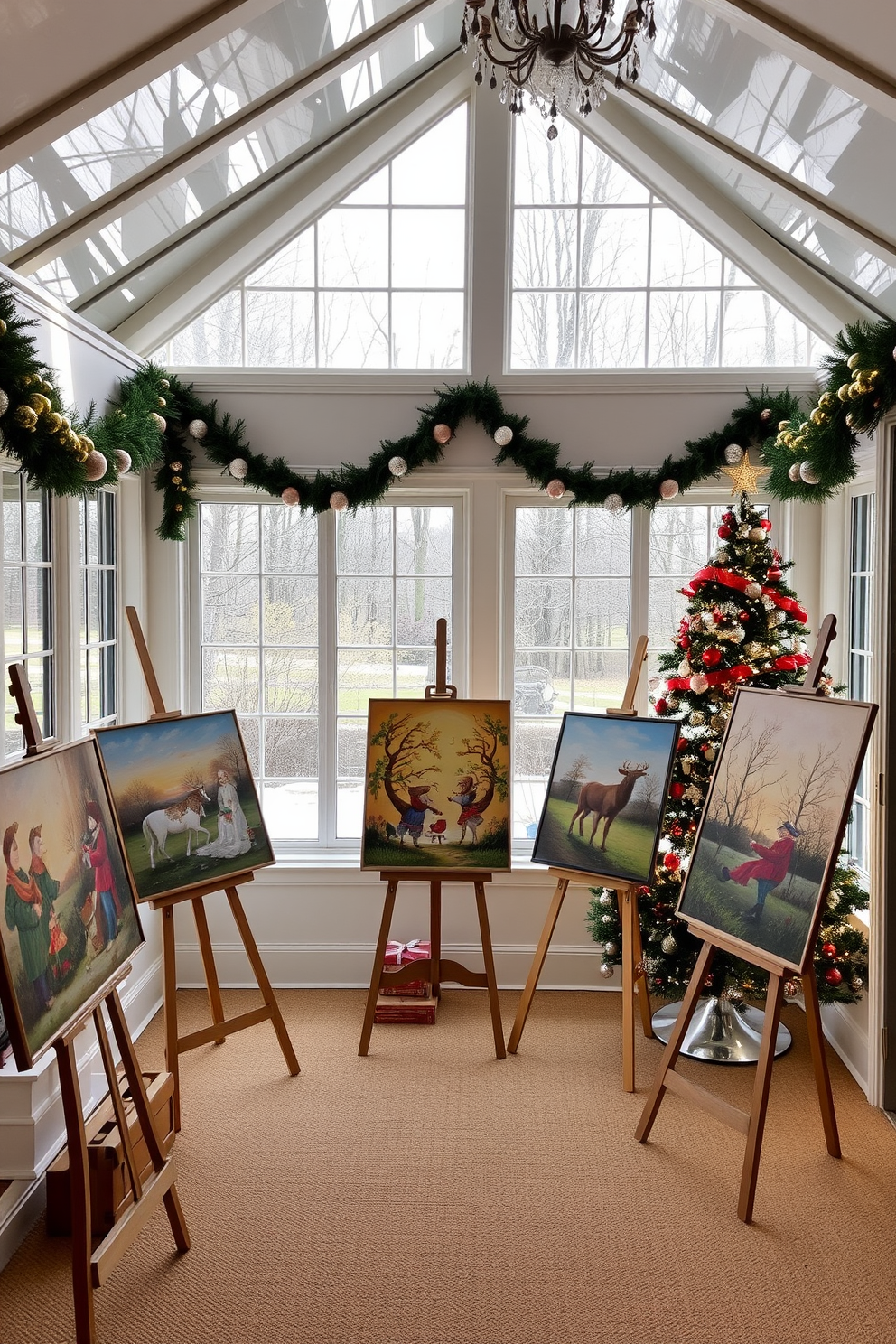 Sunroom Christmas Decorating Ideas 30