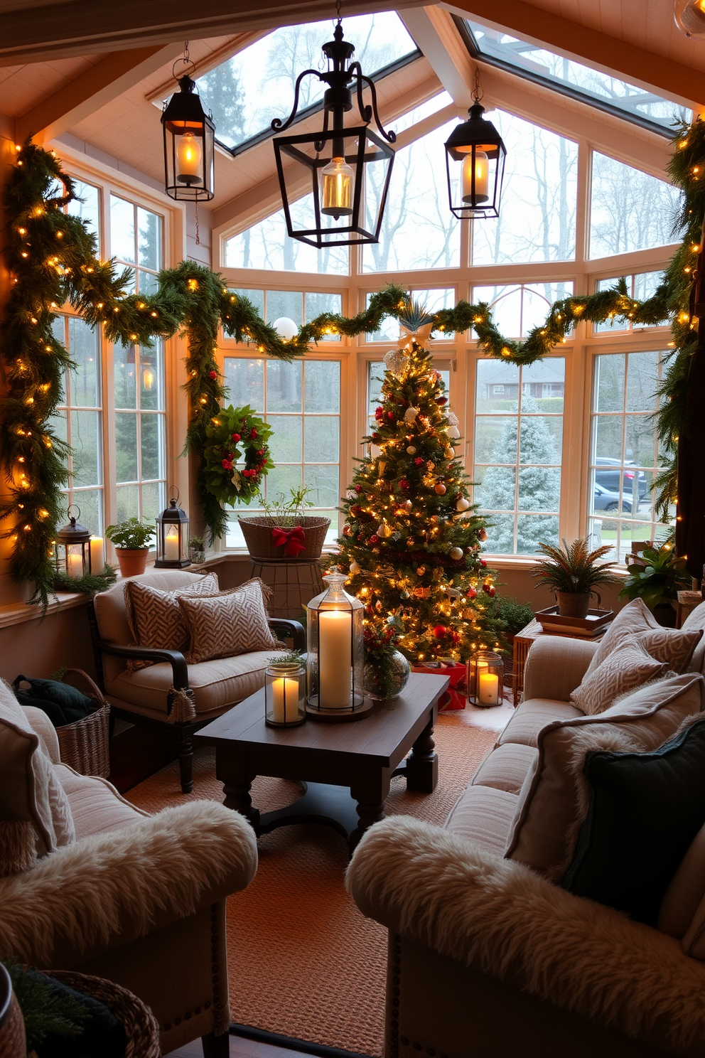 Sunroom Christmas Decorating Ideas 7