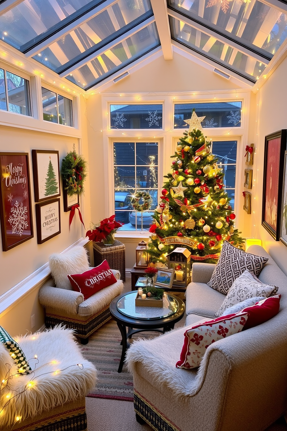 Sunroom Christmas Decorating Ideas 8