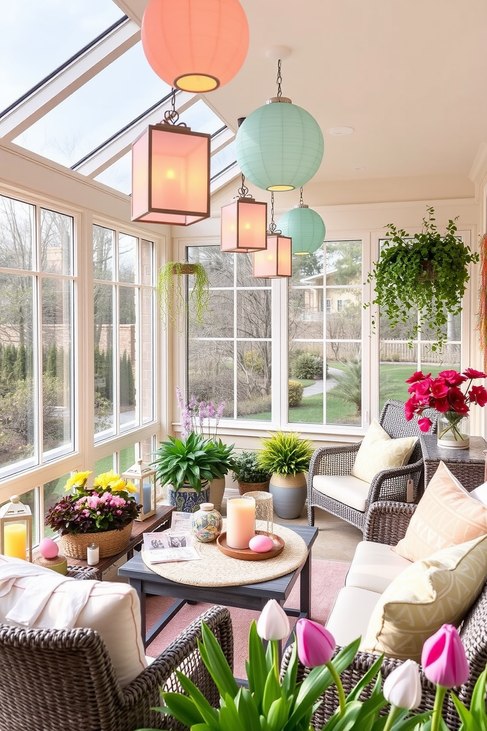 Sunroom Easter Decorating Ideas 12