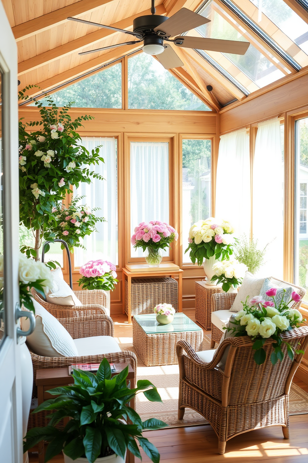 Sunroom Easter Decorating Ideas 14