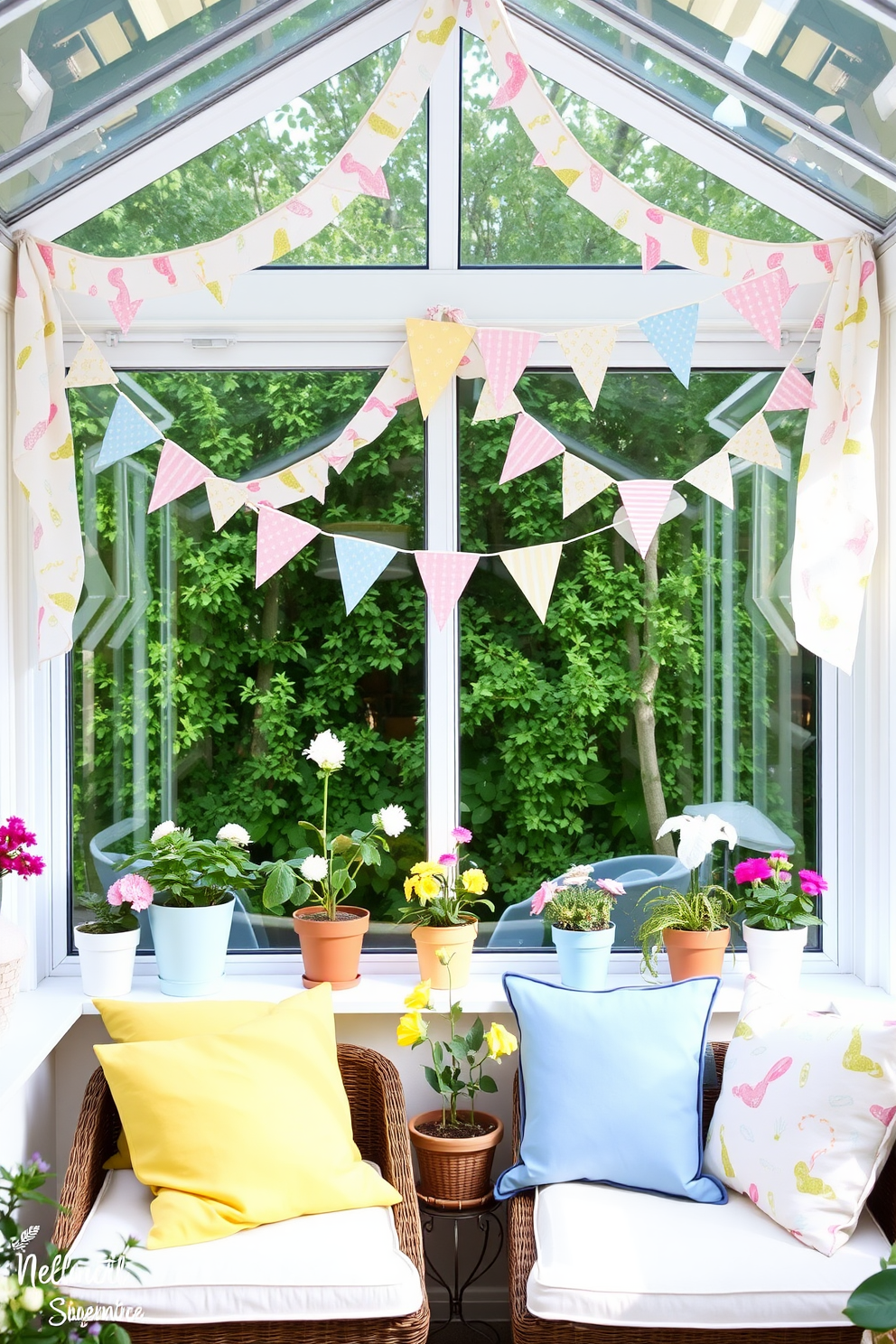 Sunroom Easter Decorating Ideas 22