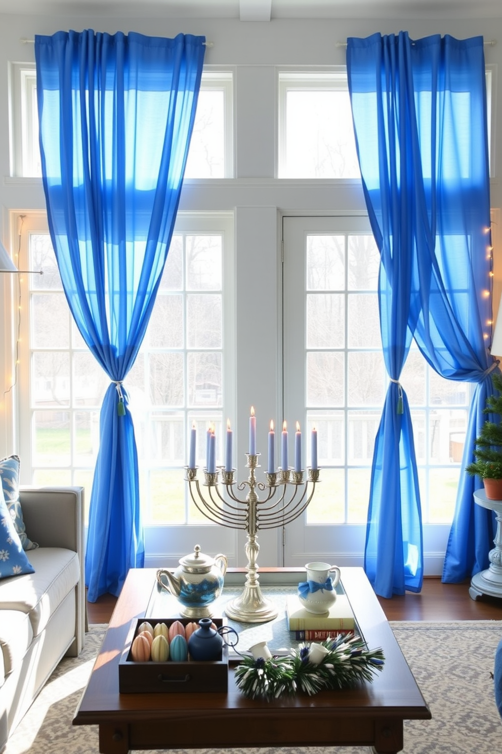 Sunroom Hanukkah Decorating Ideas 24