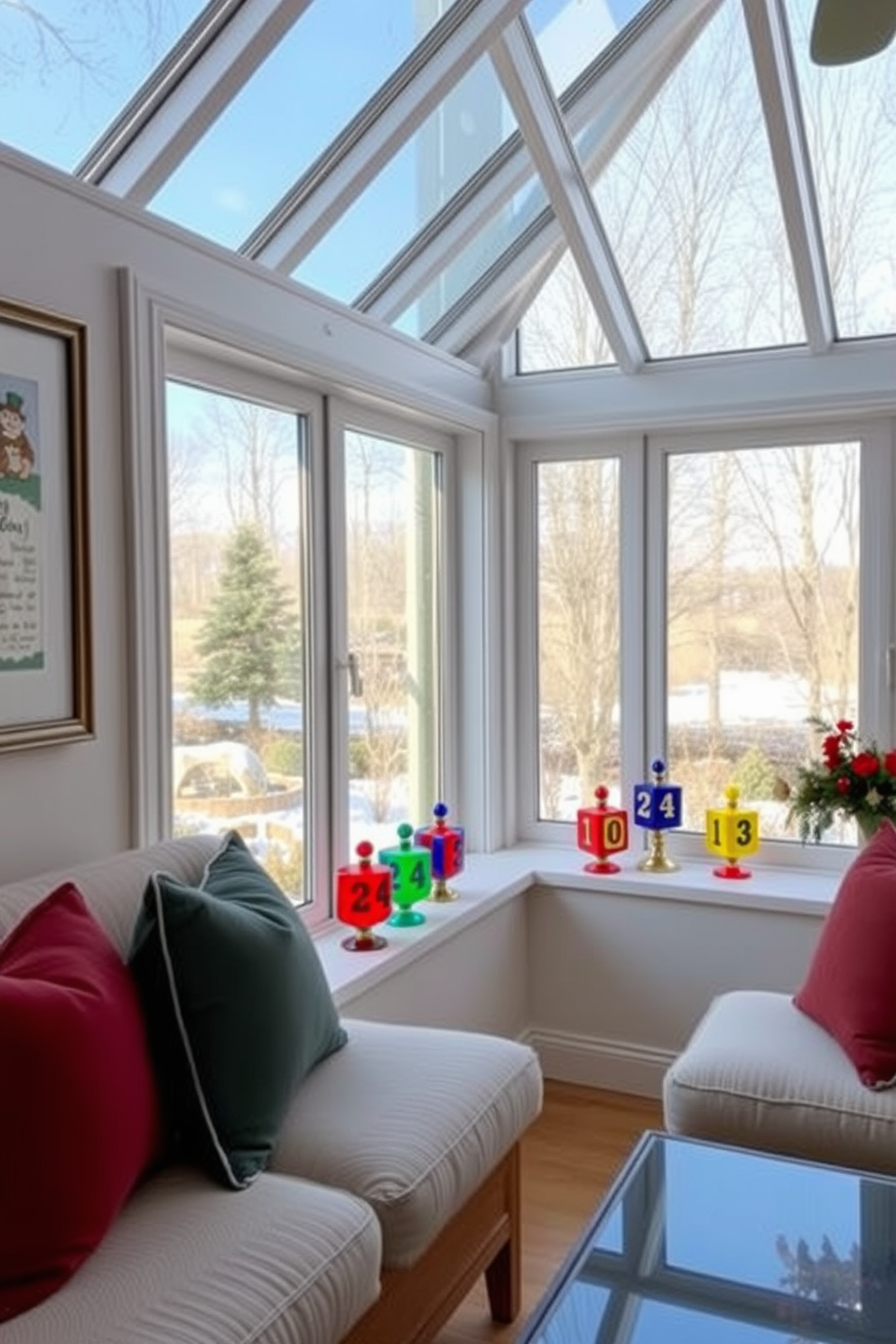 Sunroom Hanukkah Decorating Ideas 29