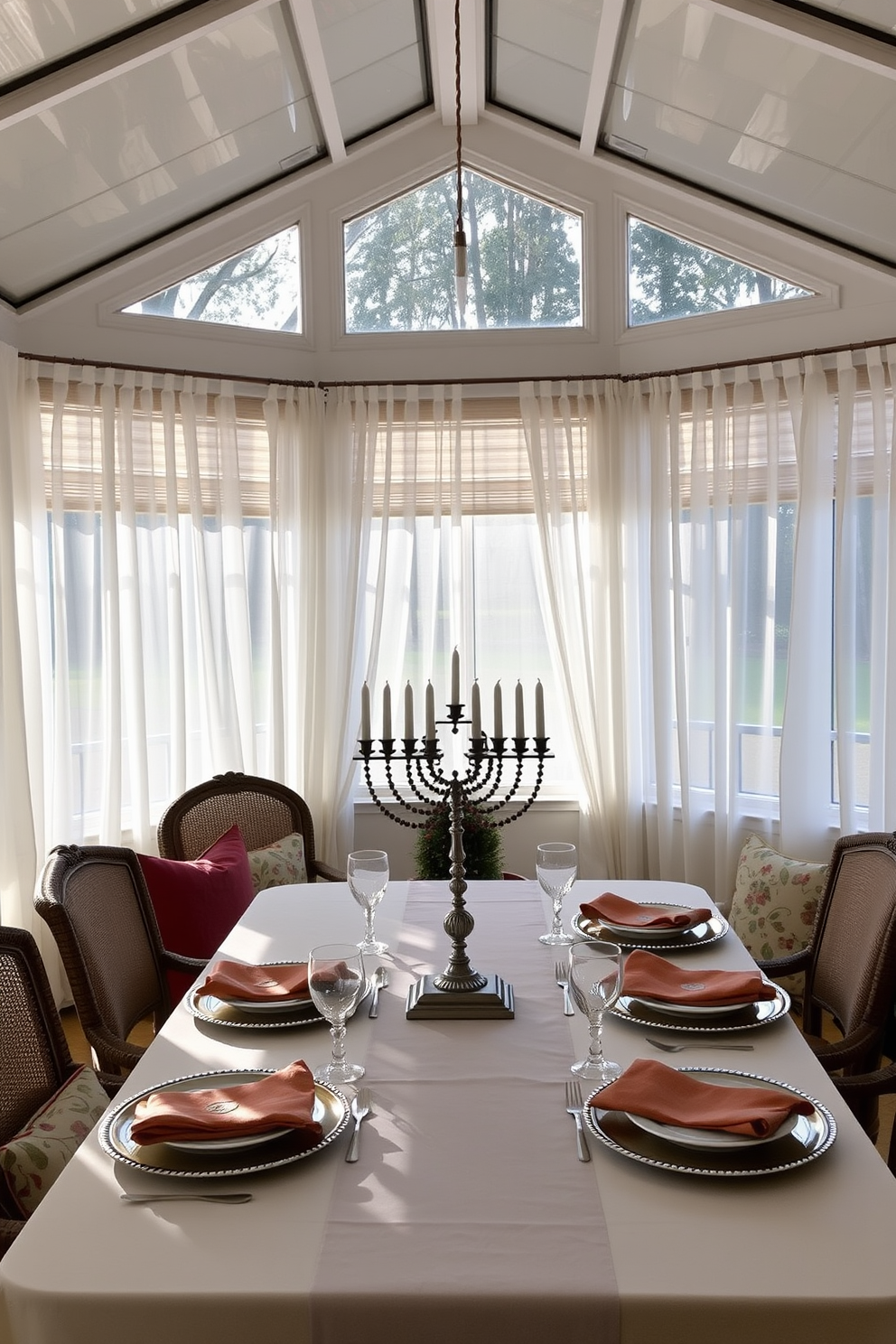 Sunroom Hanukkah Decorating Ideas 4