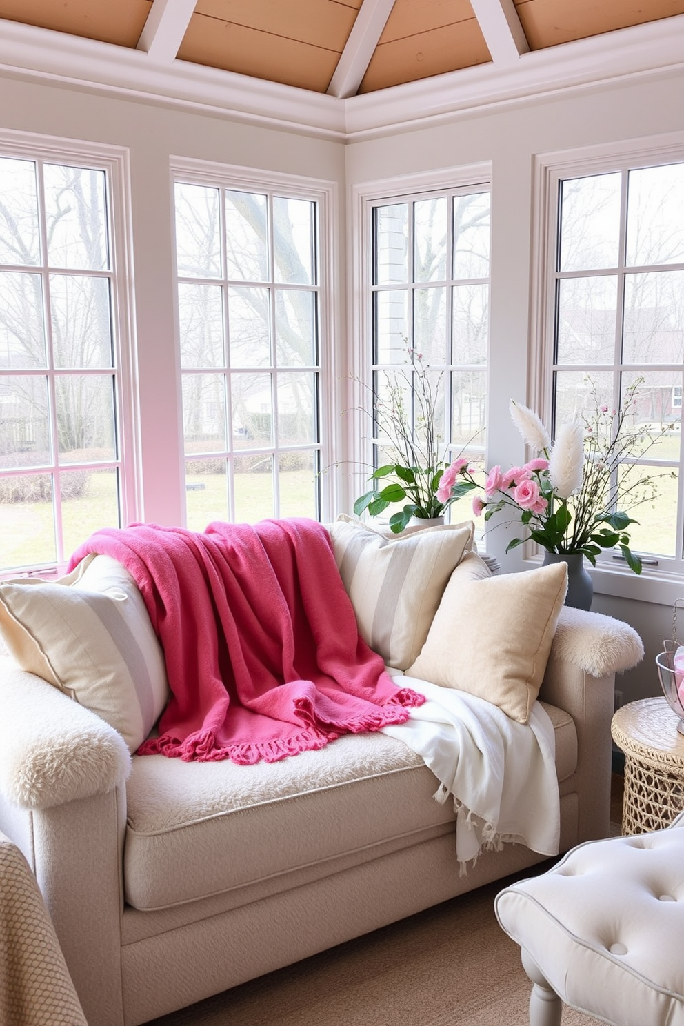 Sunroom Valentines Day Decorating Ideas 1