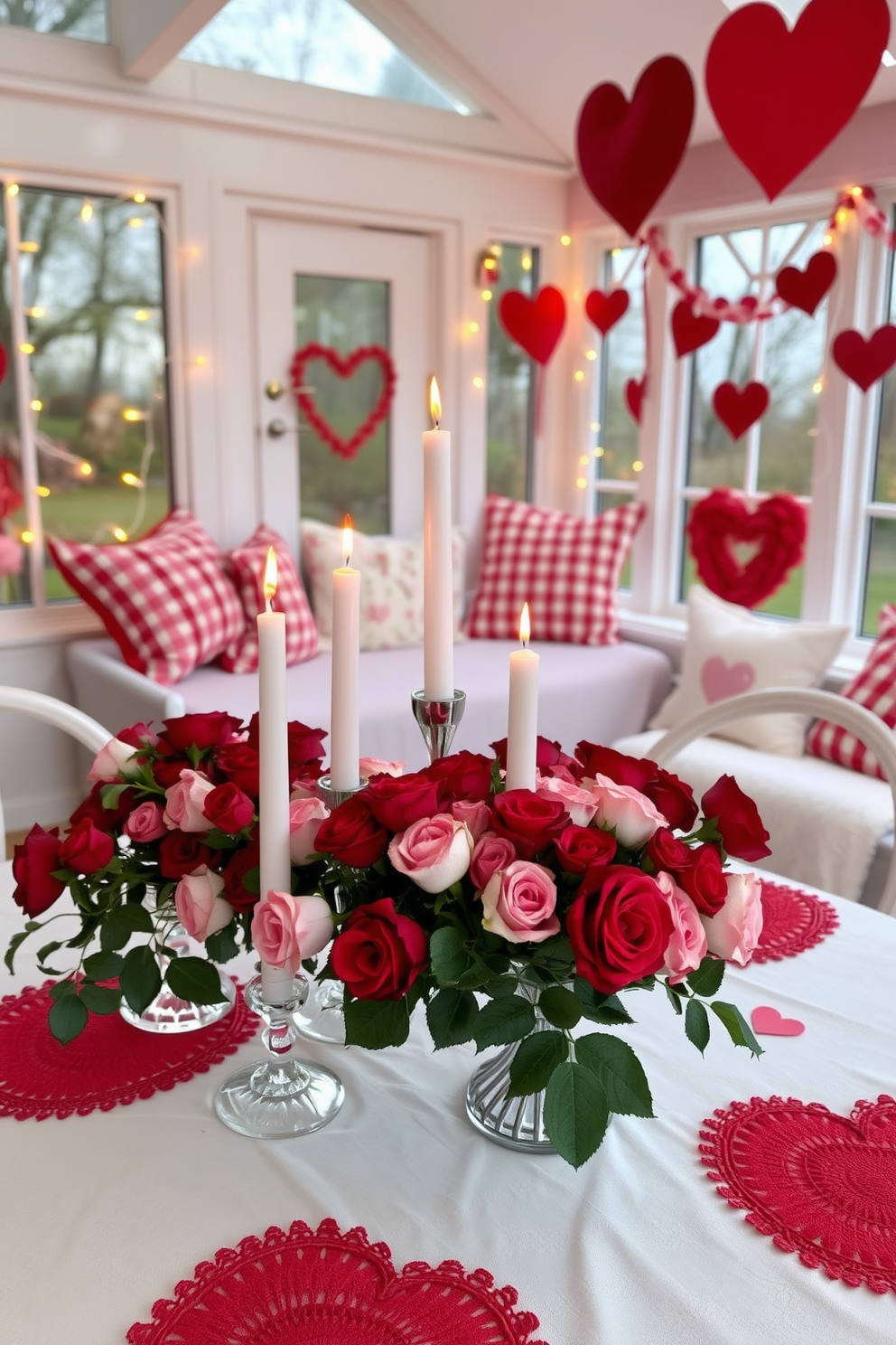 Sunroom Valentines Day Decorating Ideas 11