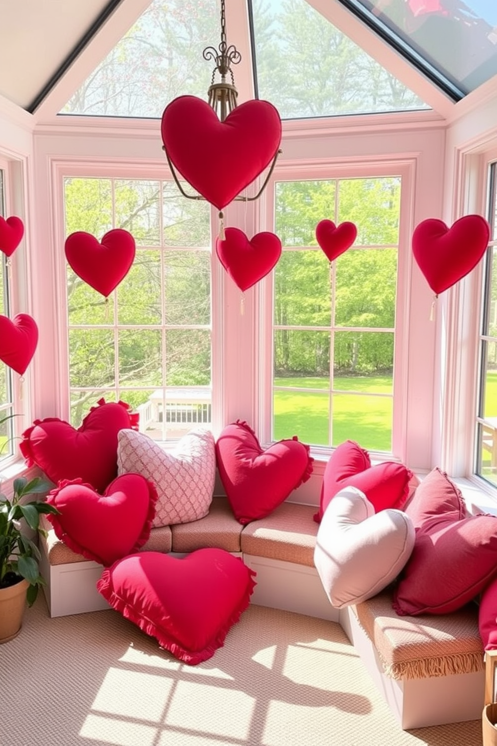 Sunroom Valentines Day Decorating Ideas 2