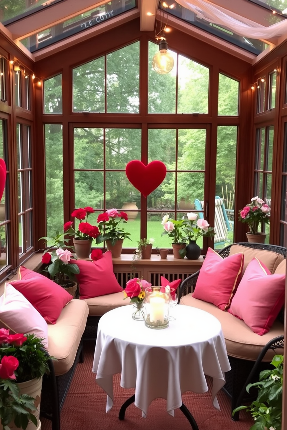 Sunroom Valentines Day Decorating Ideas 20