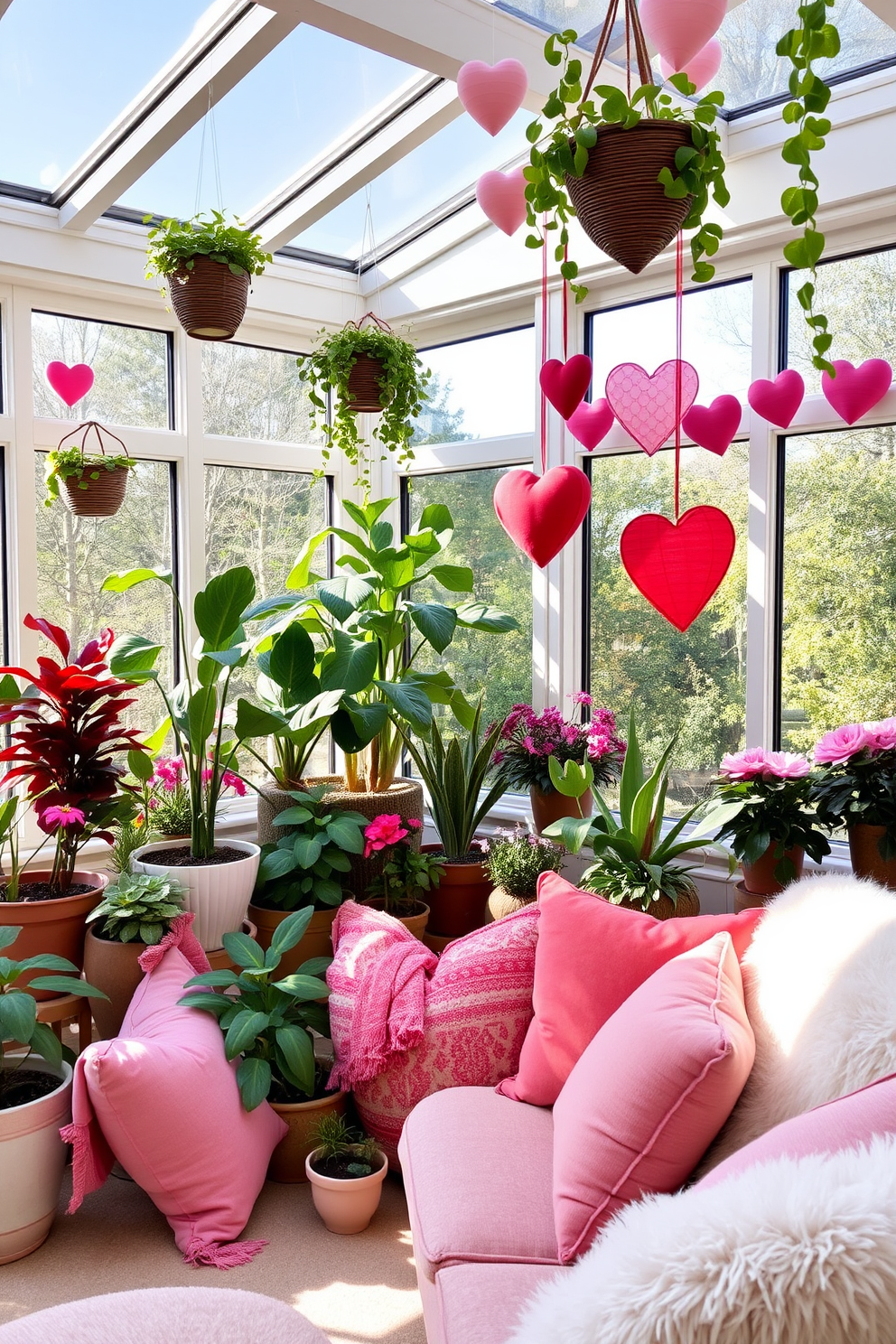 Sunroom Valentines Day Decorating Ideas 25