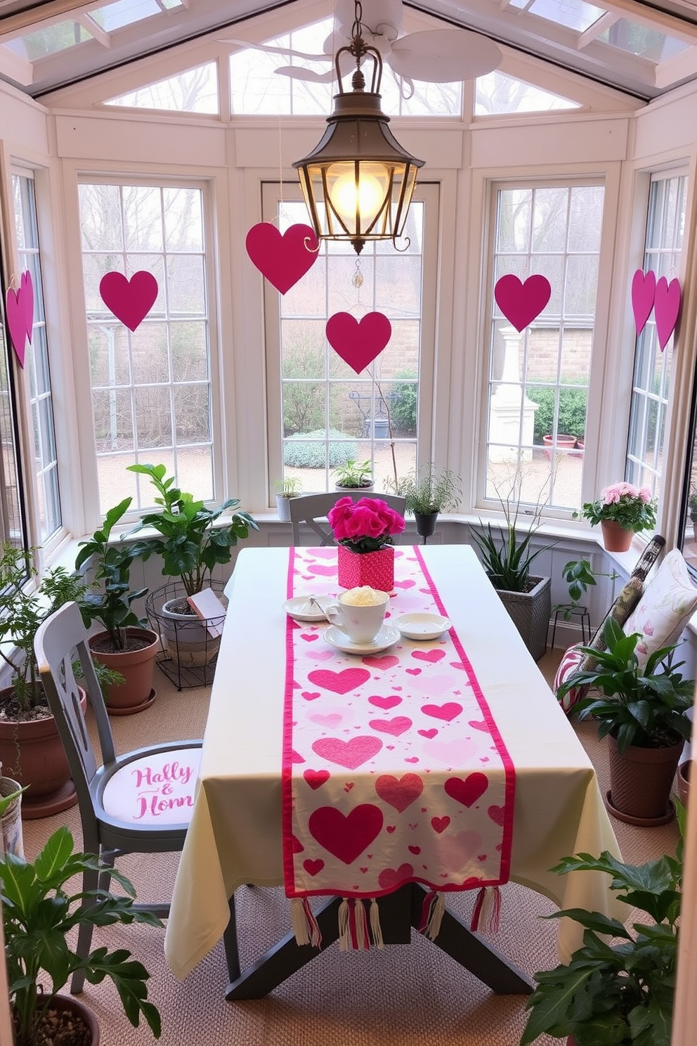 Sunroom Valentines Day Decorating Ideas 27