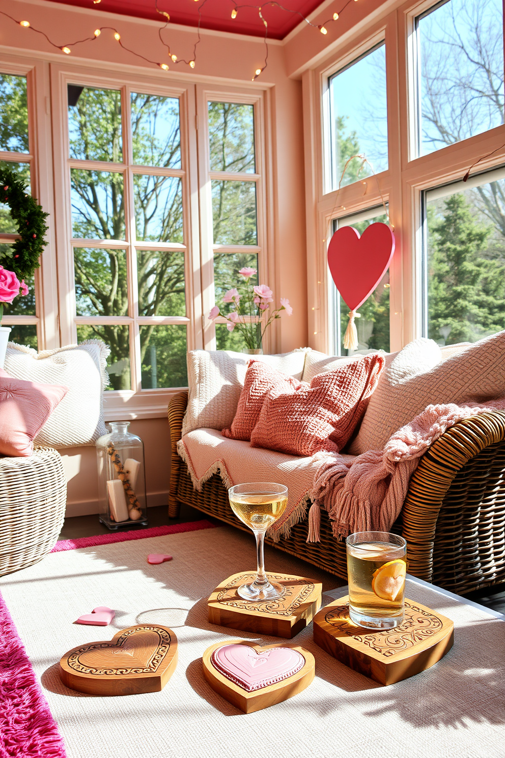 Sunroom Valentines Day Decorating Ideas 29