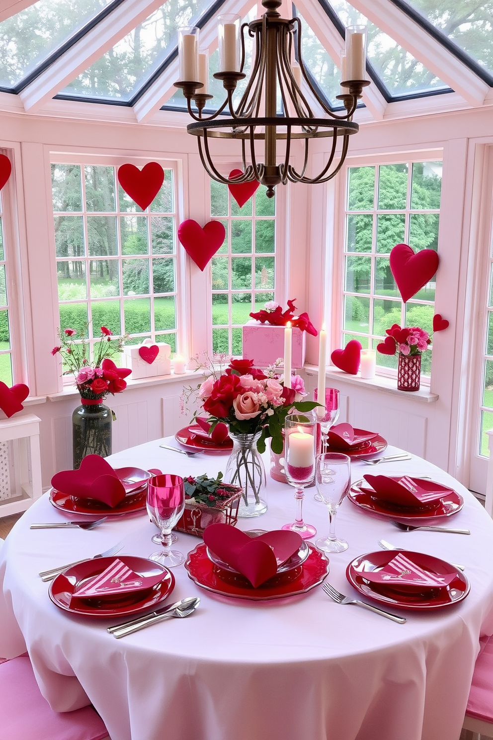 Sunroom Valentines Day Decorating Ideas 6