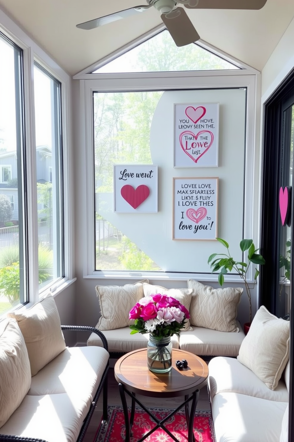 Sunroom Valentines Day Decorating Ideas 7