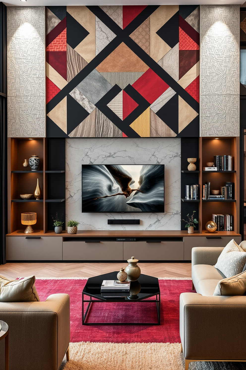 Tv Wall Living Room Design Ideas 23