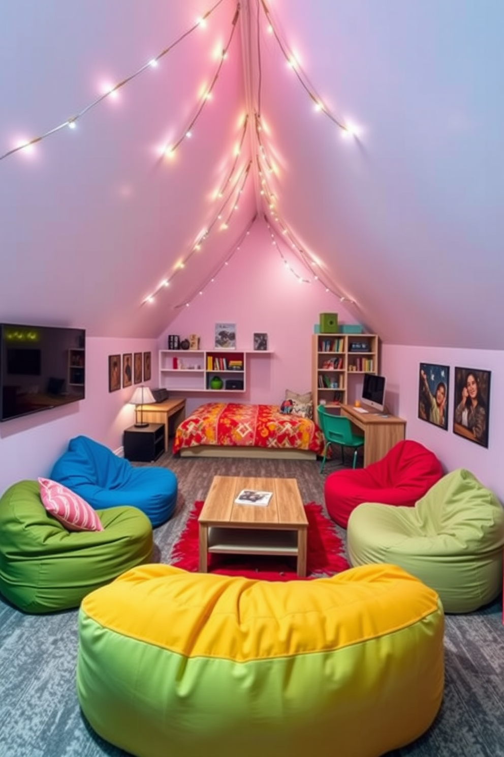 Teenager Attic Room Design Ideas 13