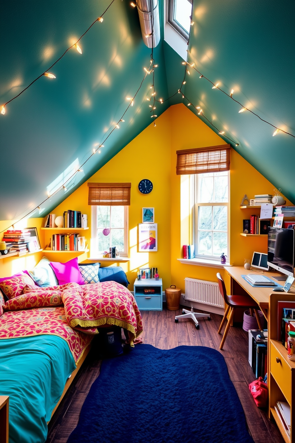 Teenager Attic Room Design Ideas 17