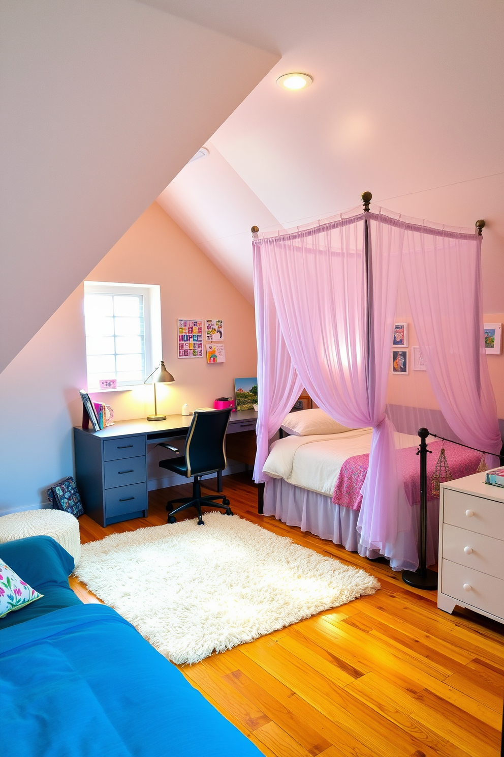 Teenager Attic Room Design Ideas 21