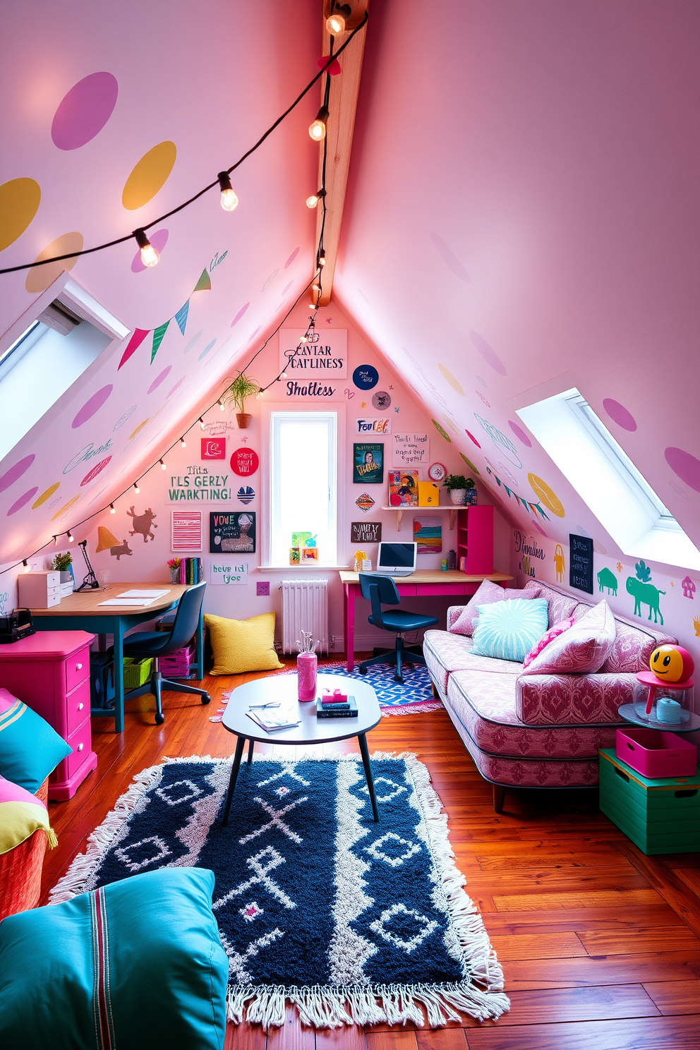 Teenager Attic Room Design Ideas 22