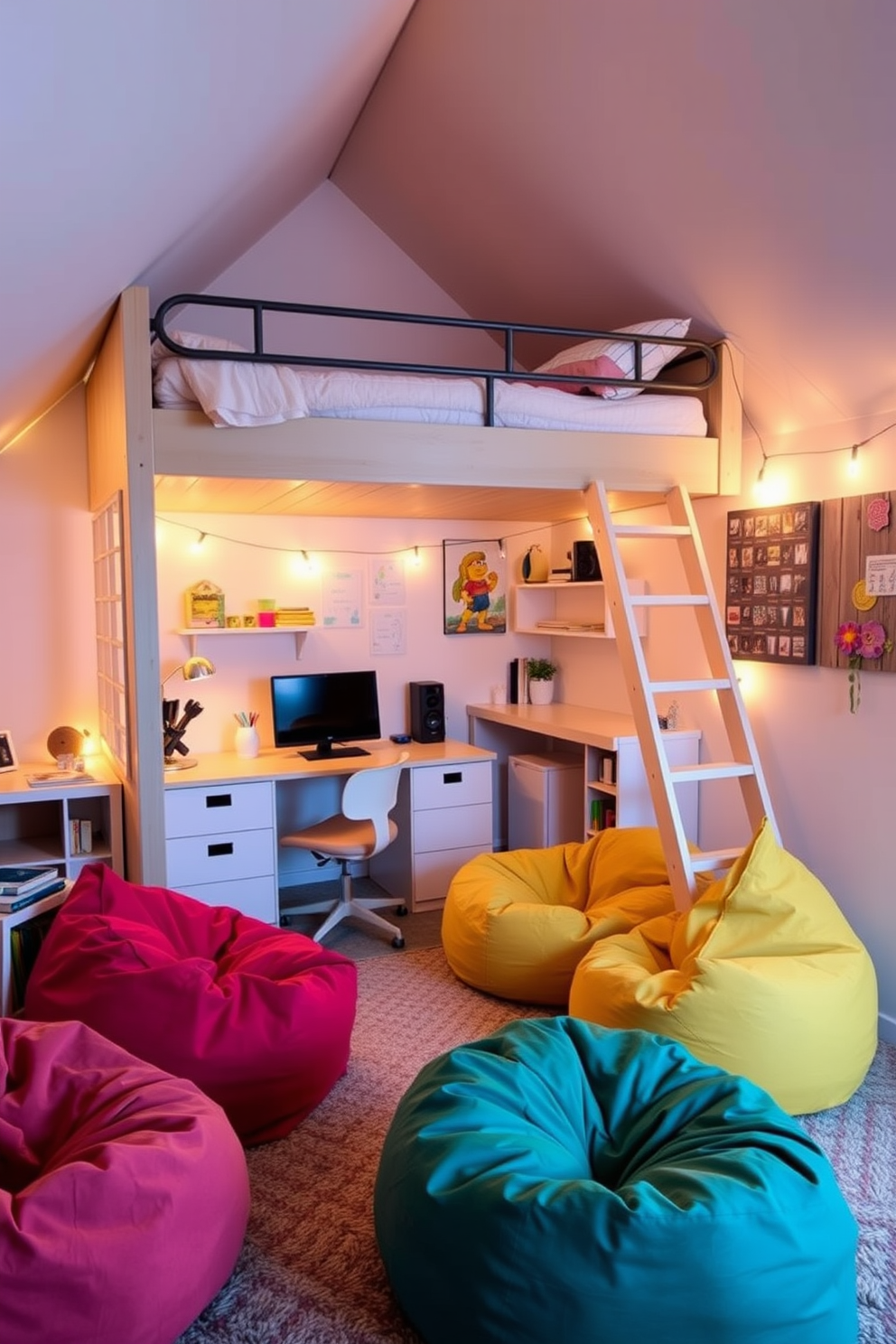 Teenager Attic Room Design Ideas 23