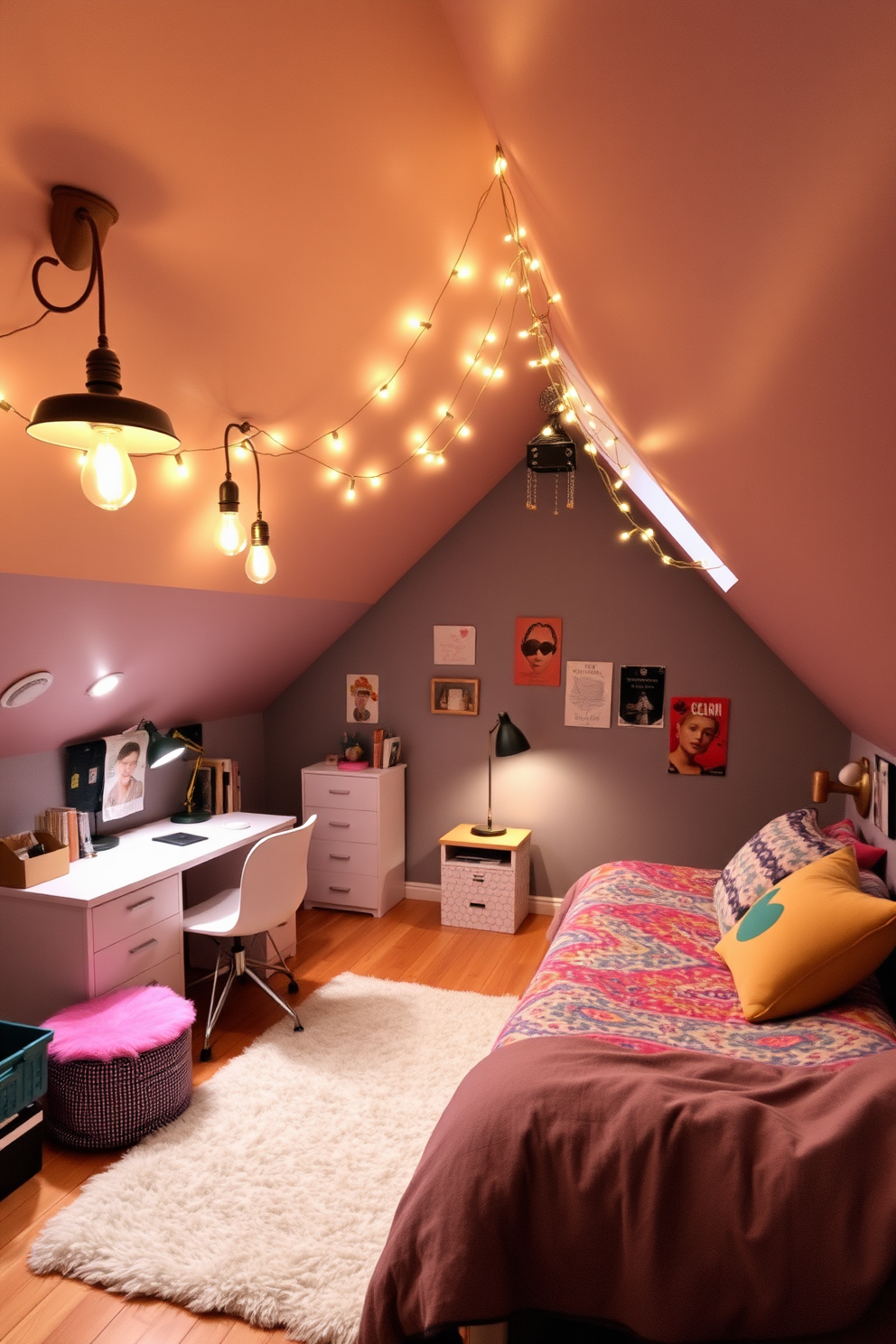 Teenager Attic Room Design Ideas 27