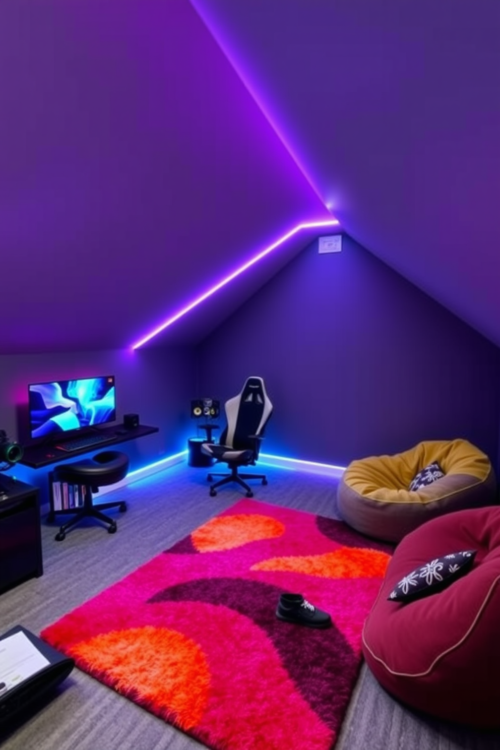 Teenager Attic Room Design Ideas 29