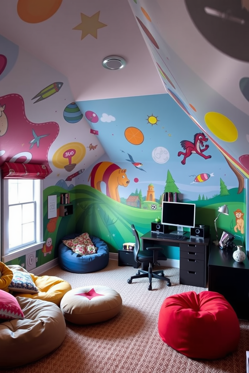 Teenager Attic Room Design Ideas 4