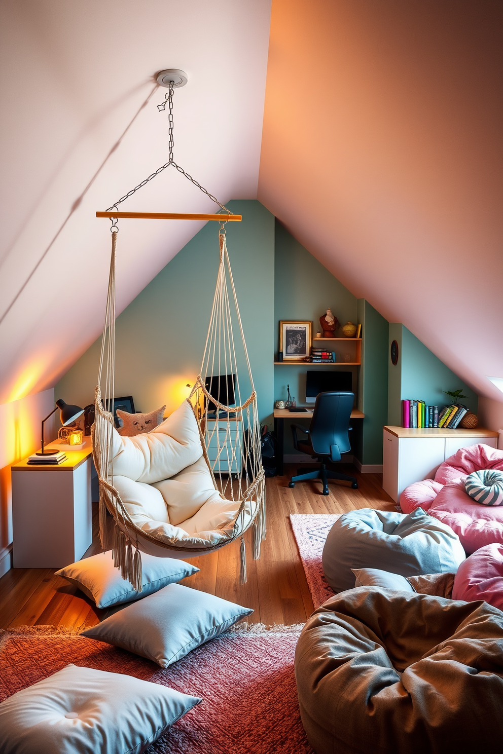 Teenager Attic Room Design Ideas 8