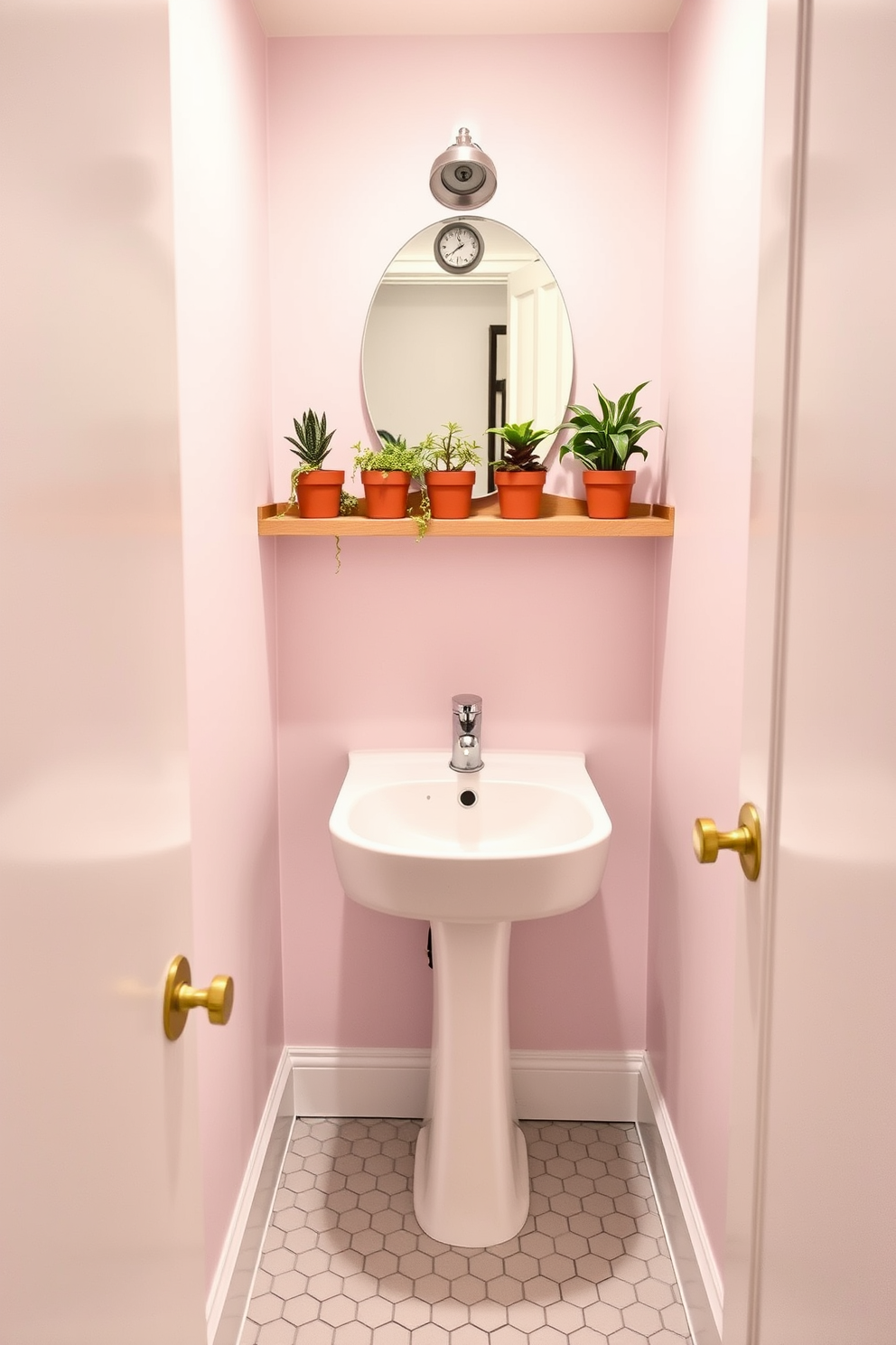 Tiny Powder Room Design Ideas 16