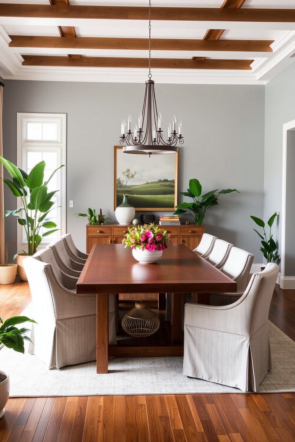 Transitional Dining Room Design Ideas 19