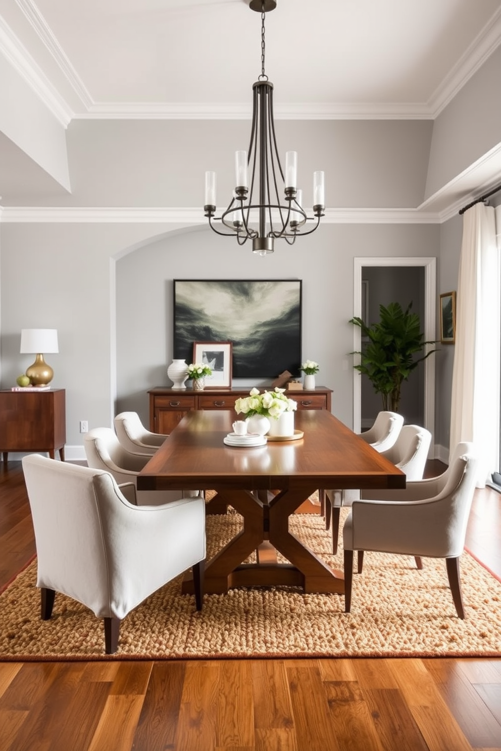 Transitional Dining Room Design Ideas 4