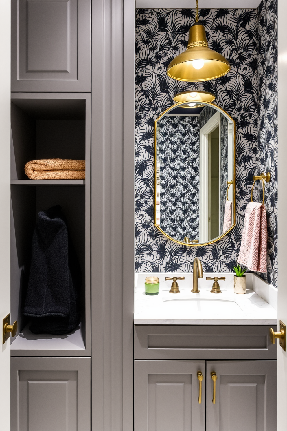 Trendy Powder Room Design Ideas 14