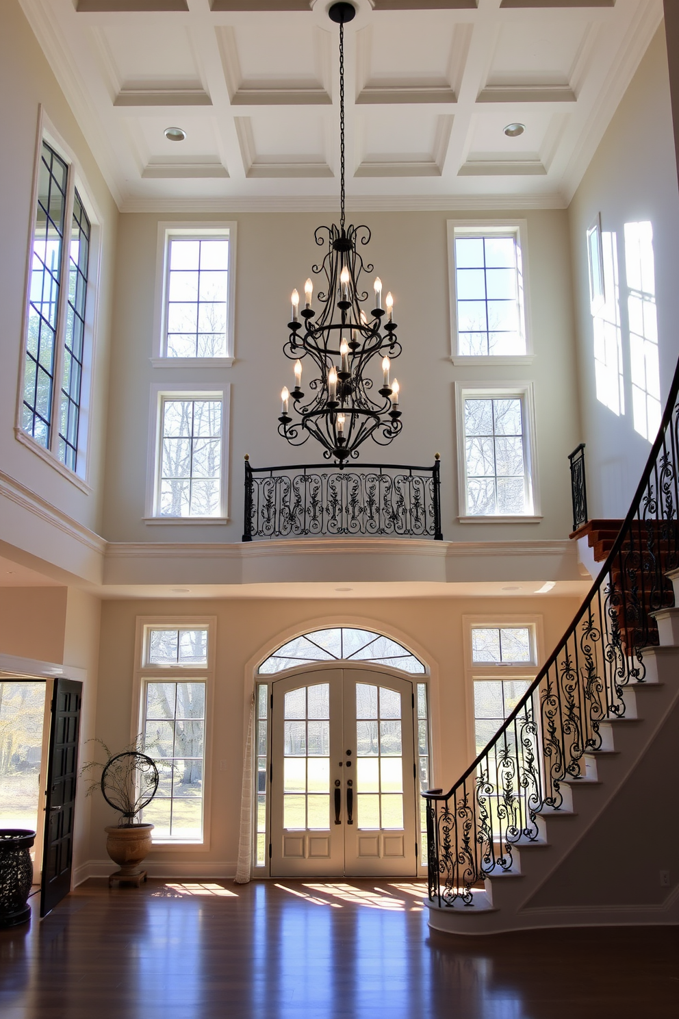 Two Story Foyer Design Ideas 11