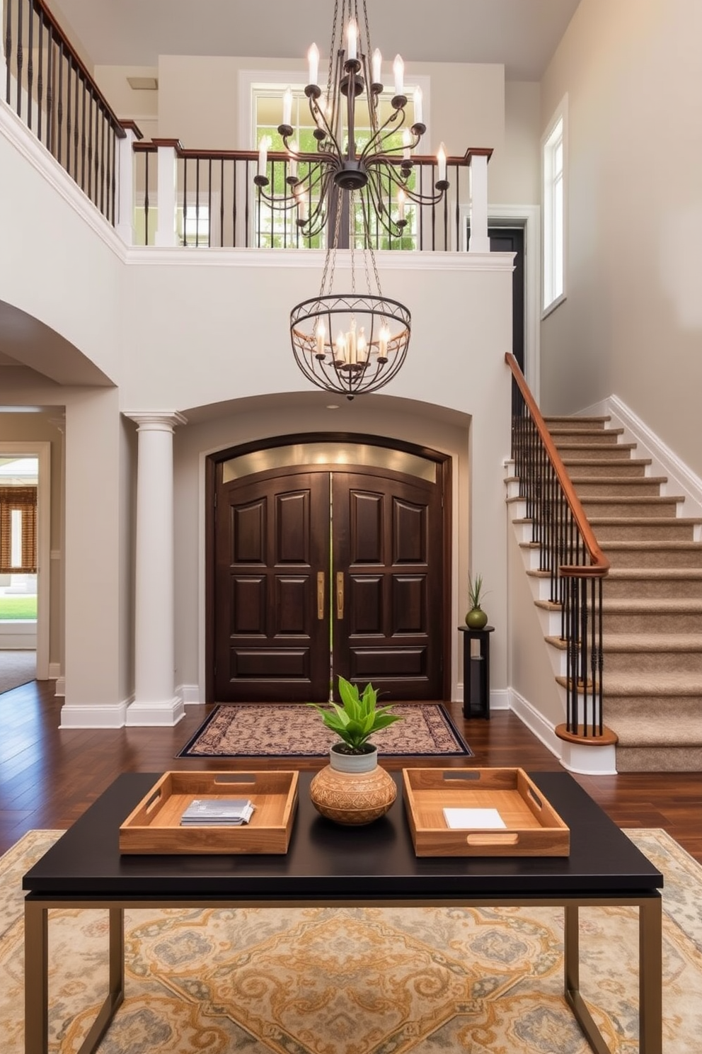 Two Story Foyer Design Ideas 24