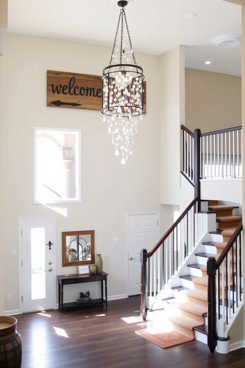 Two Story Foyer Design Ideas 25