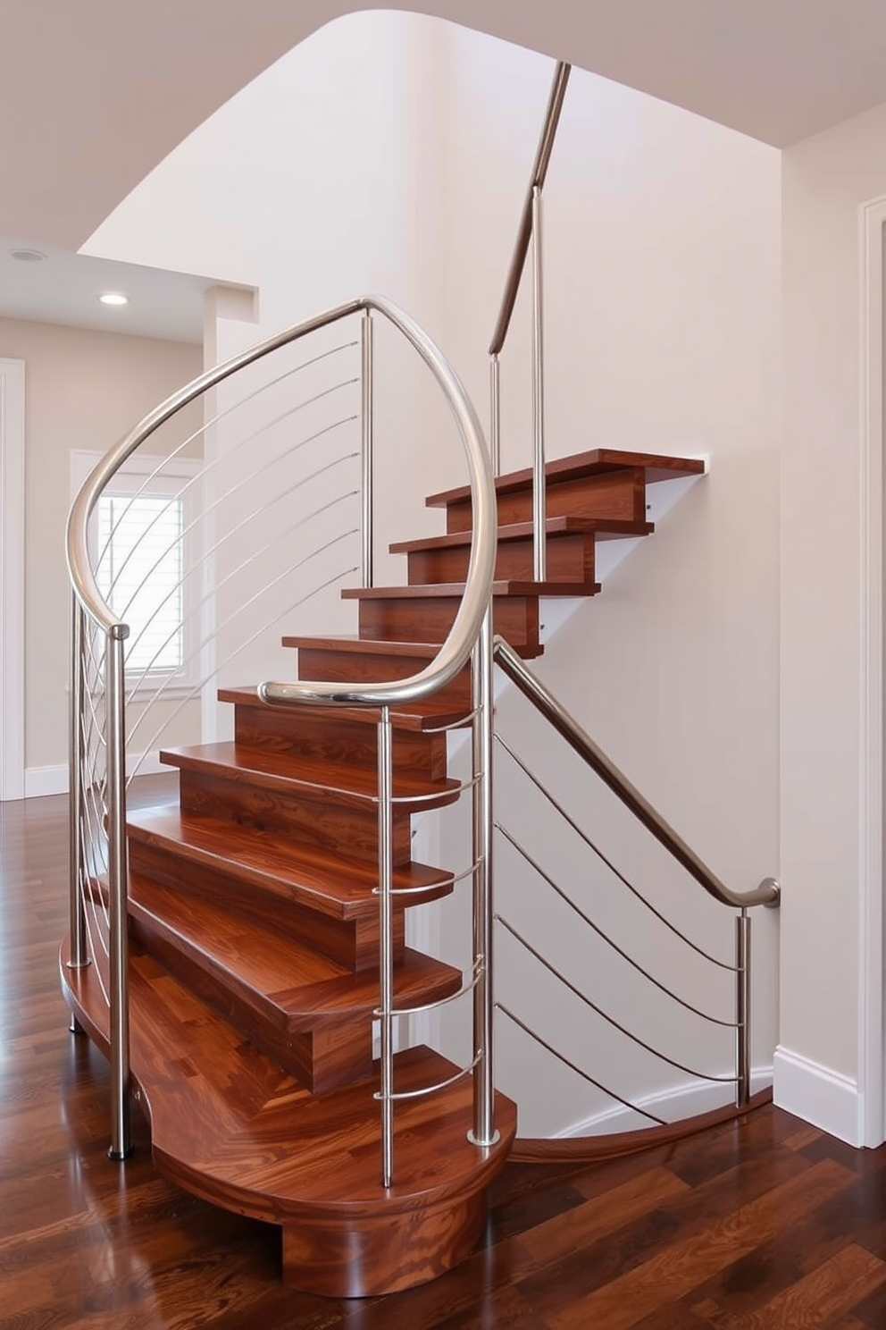 U Shaped Staircase Design Ideas 22