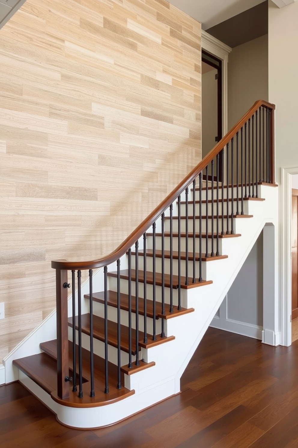 U Shaped Staircase Design Ideas 23