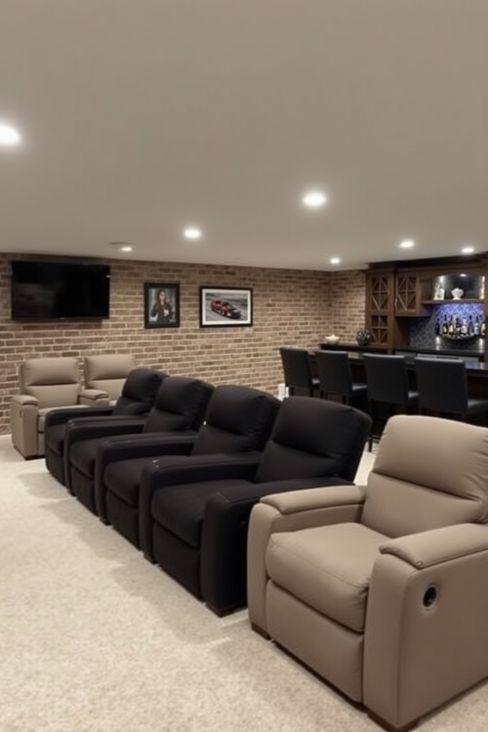 Unfinished Basement Man Cave Design Ideas 11