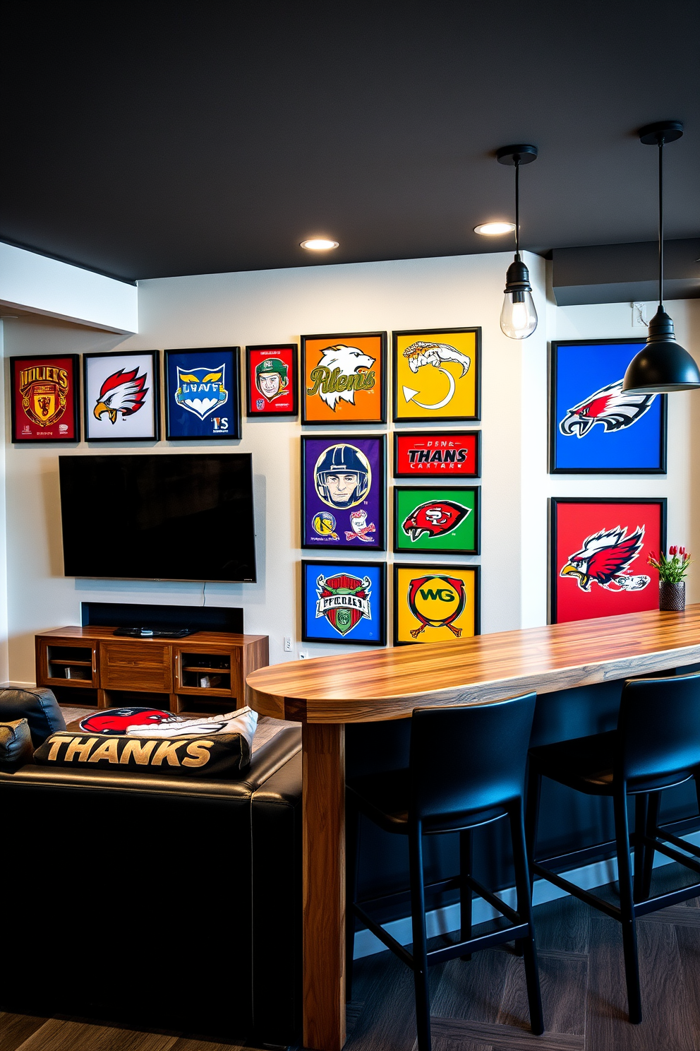 Unfinished Basement Man Cave Design Ideas 12