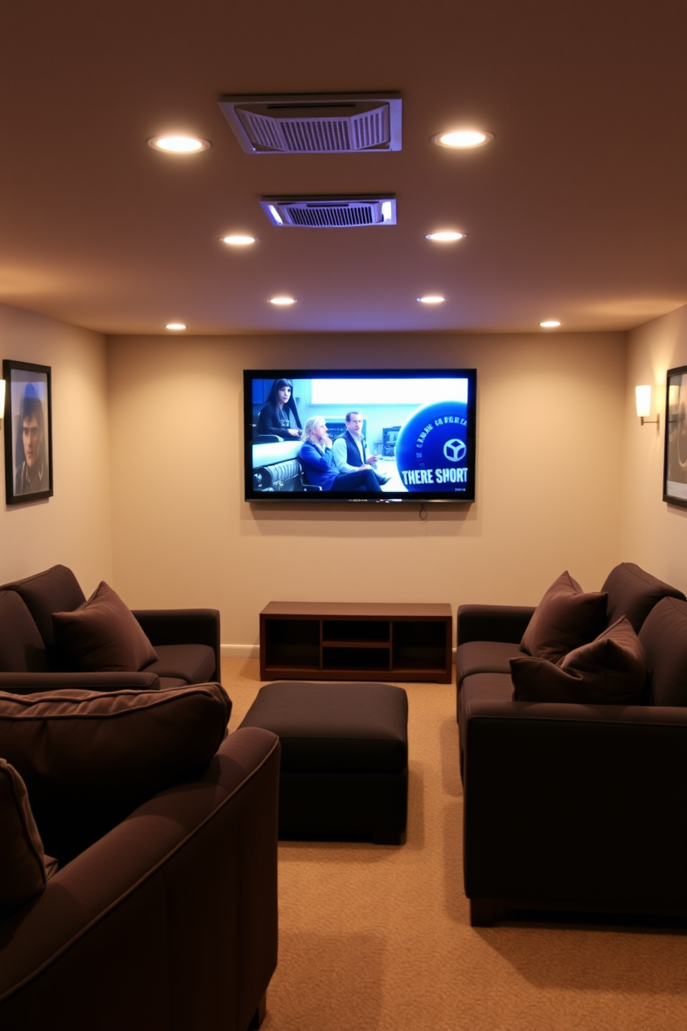 Unfinished Basement Man Cave Design Ideas 2