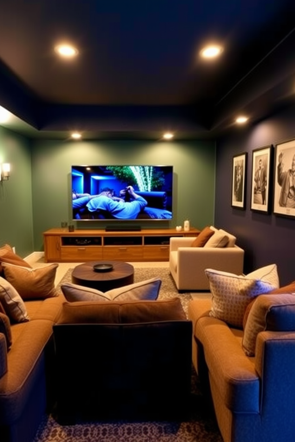 Unfinished Basement Man Cave Design Ideas 29