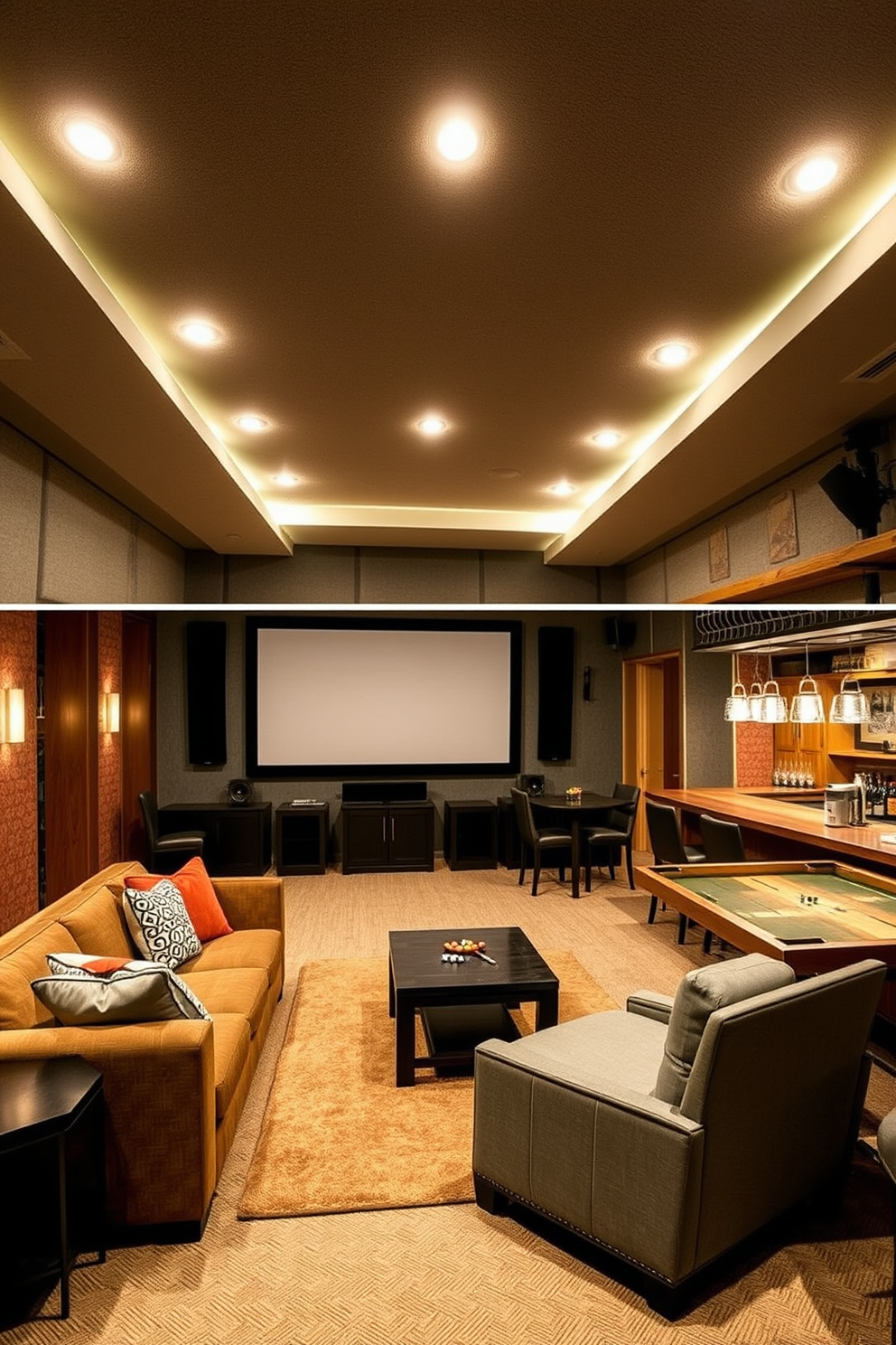 Unfinished Basement Man Cave Design Ideas 7