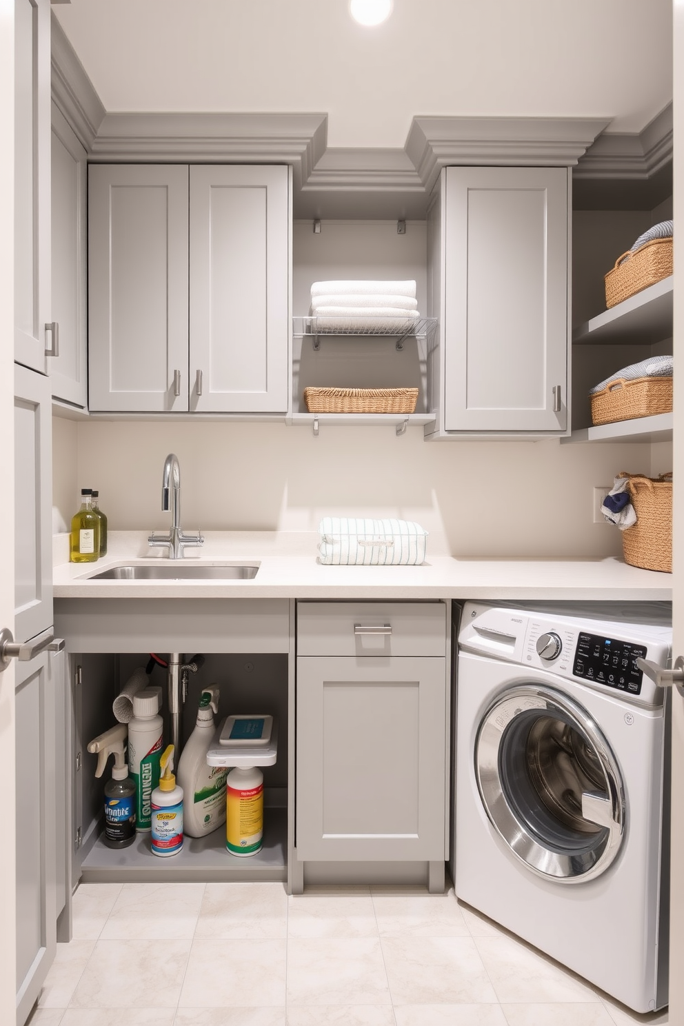 Utility Room Laundry Room Combo Design Ideas 26