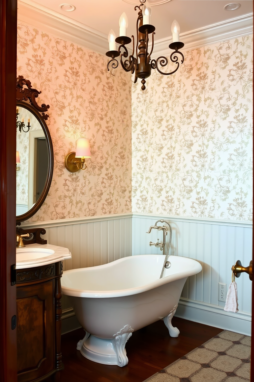 Victorian Powder Room Design Ideas 1