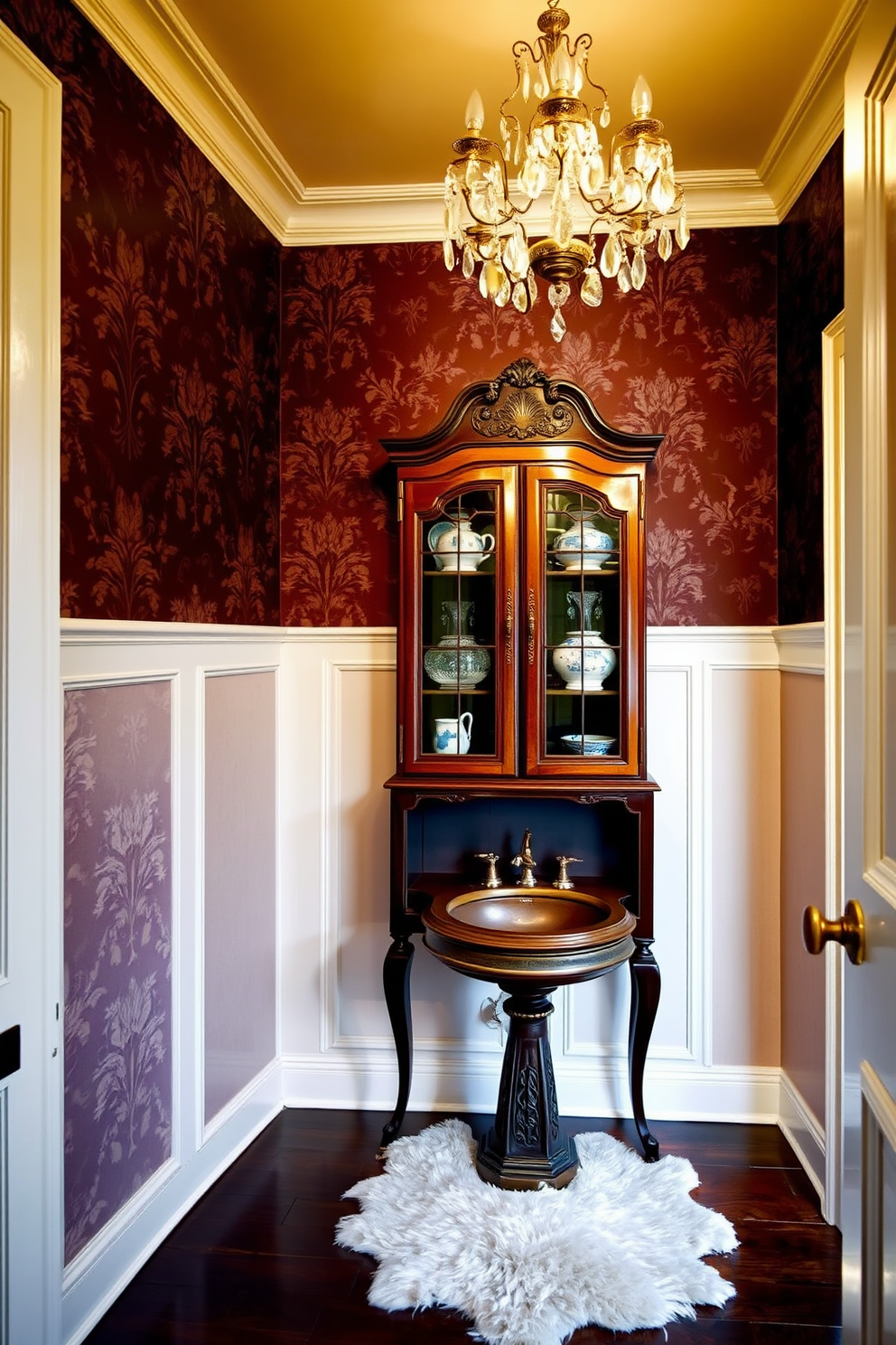 Victorian Powder Room Design Ideas 13