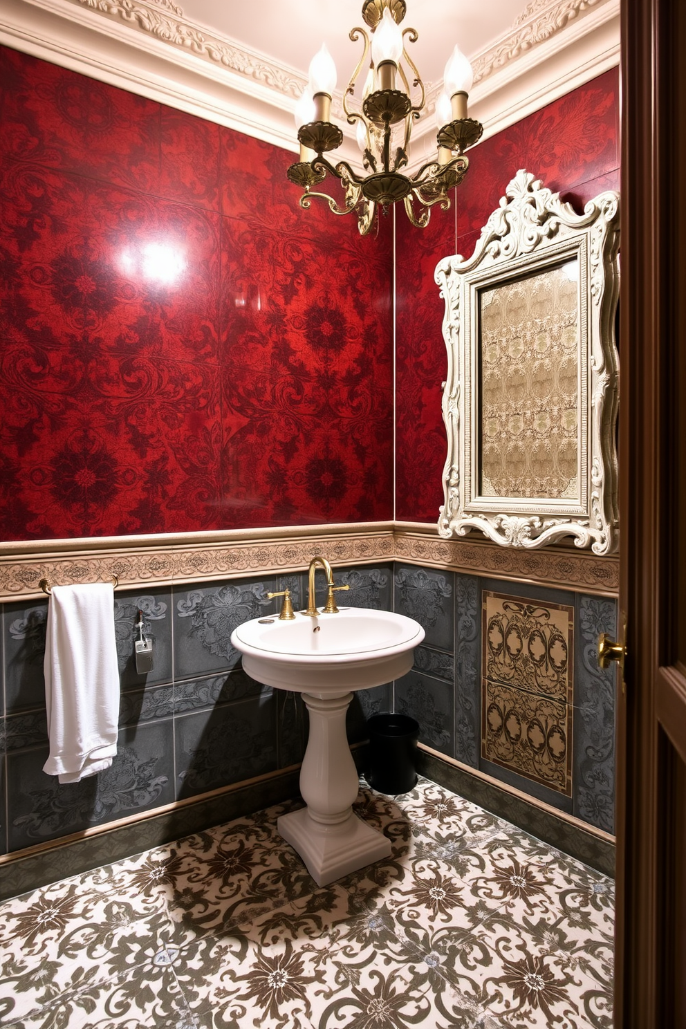 Victorian Powder Room Design Ideas 14