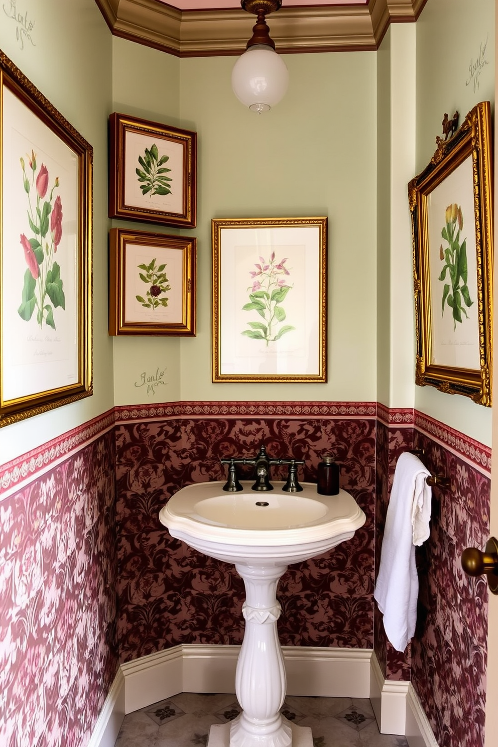 Victorian Powder Room Design Ideas 15